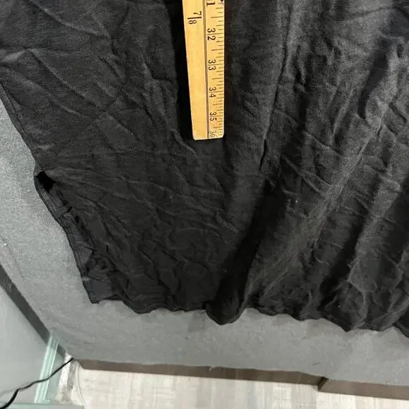 Candace Cameron Bure Sunkissed Regular Midi T-Shirt Dress Washed Black Size 3X - Picture 8 of 14